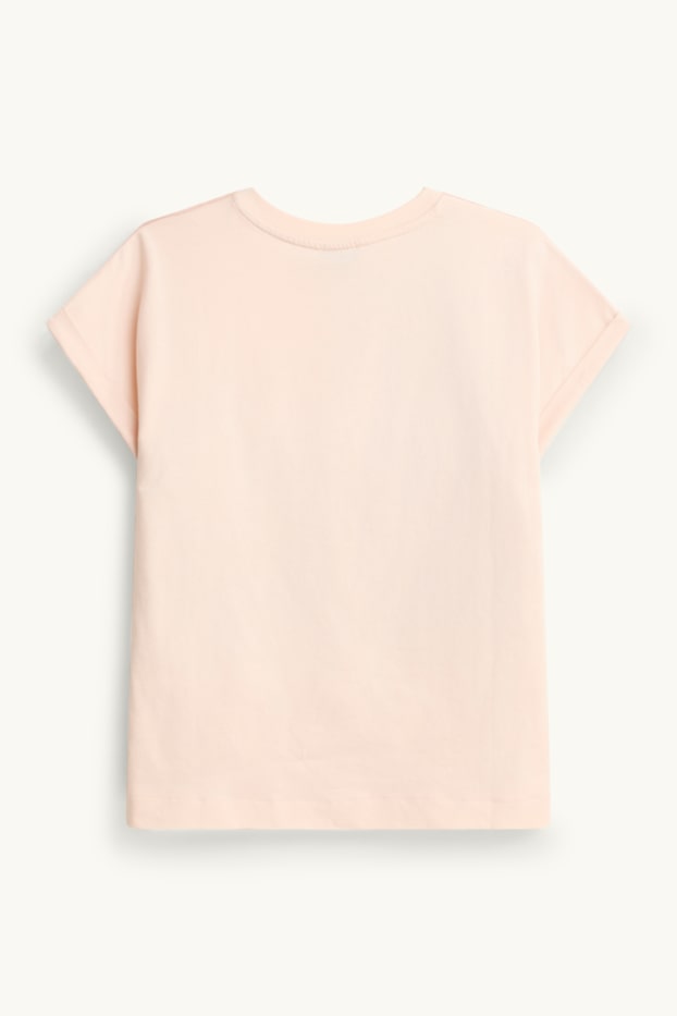 Damen - T-Shirt - Regular Fit - geblümt - rosa