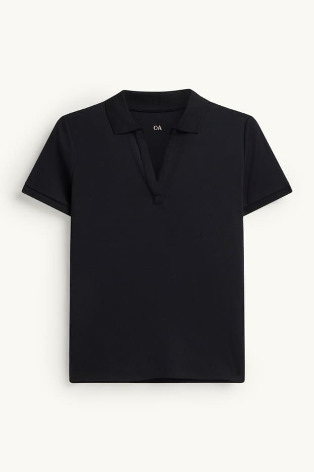 Dona - Polo - regular fit - negre