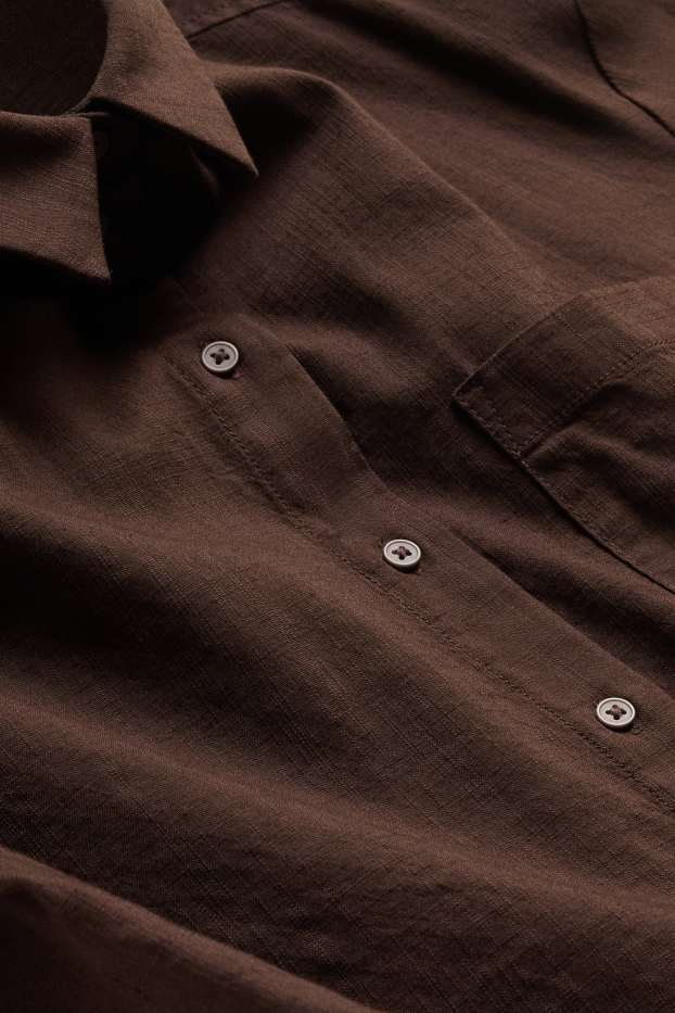 Women - Shirt blouse - brown