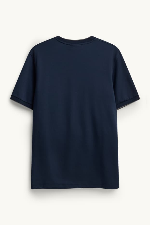 Herren - T-Shirt - Regular Fit - dunkelblau