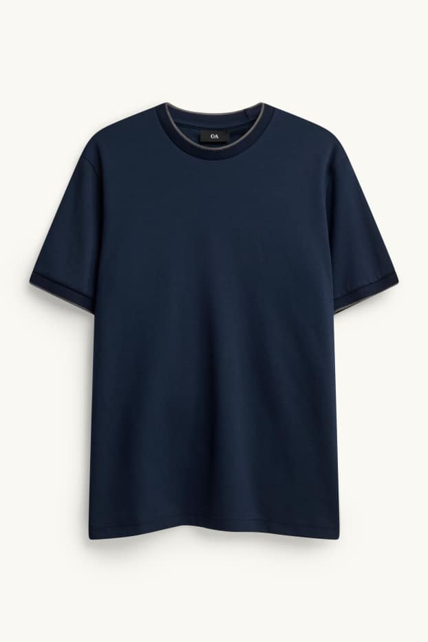 Herren - T-Shirt - Regular Fit - dunkelblau