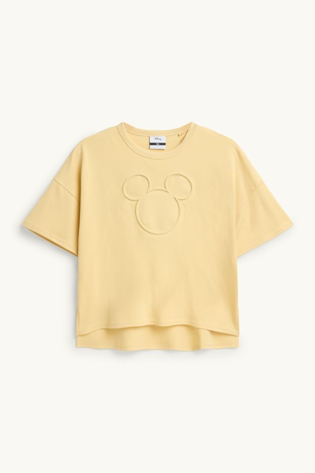 Donna - T-shirt - oversize - Topolino - giallo