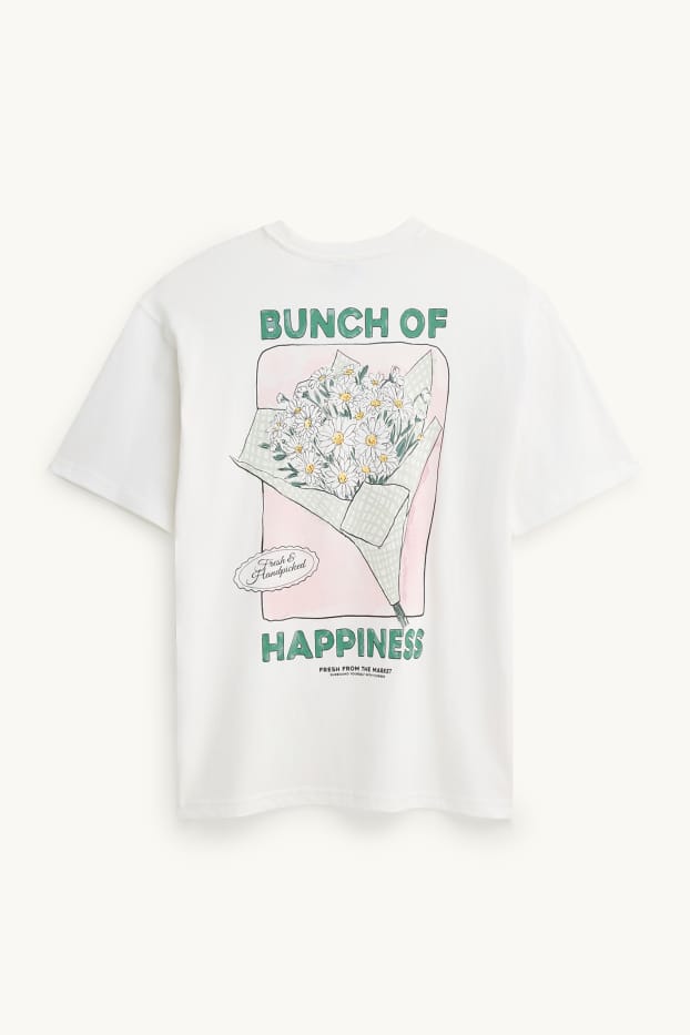 Damen - T-Shirt - Oversized - weiß