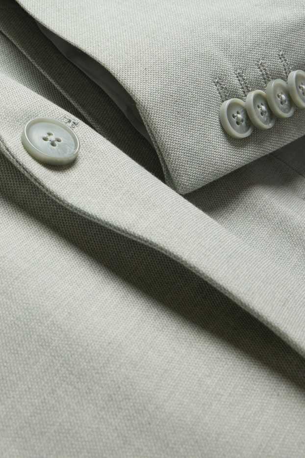 Herren - Baukasten-Sakko - Regular Fit - Leinen-Mix - hellgrün