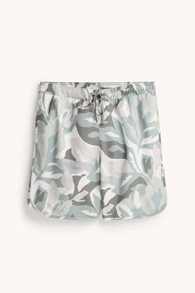 Hombre - Bañador - estampado - verde