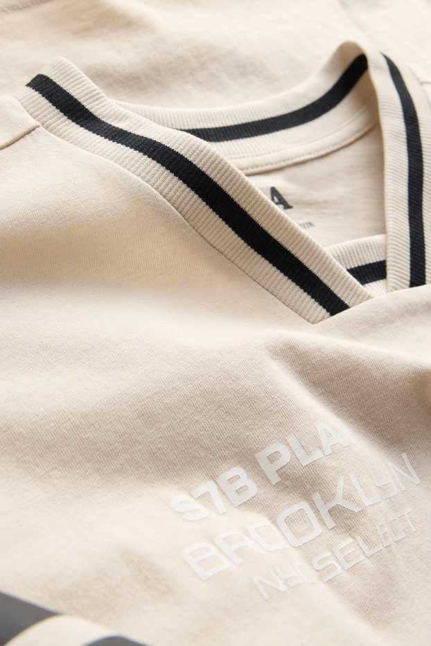 Kinderen: jongens - New York - T-shirt - beige