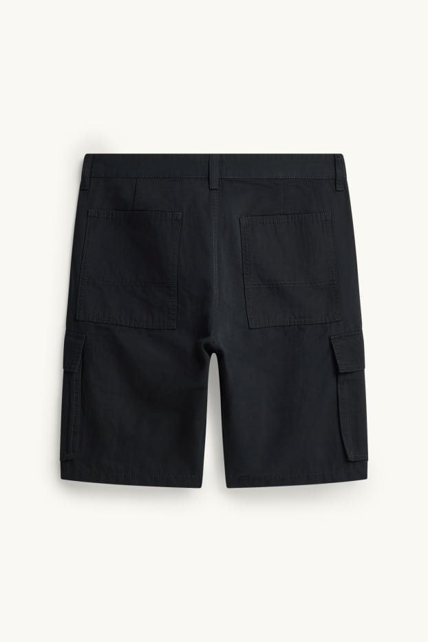 Uomo - Shorts cargo - nero