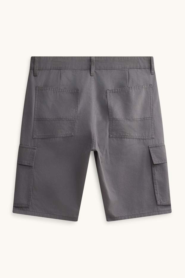 Herren - Cargo-Shorts - dunkelgrau