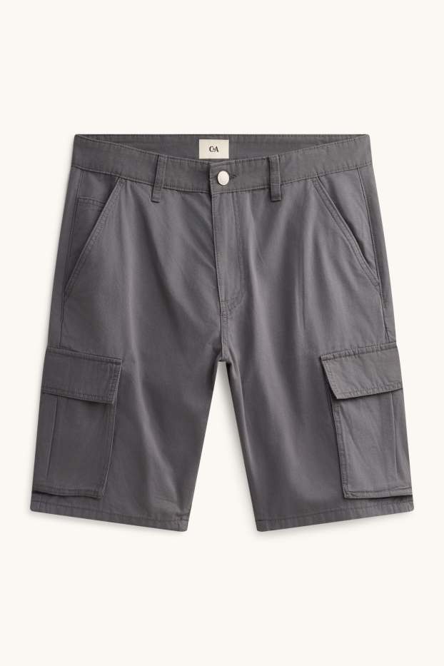 Herren - Cargo-Shorts - dunkelgrau