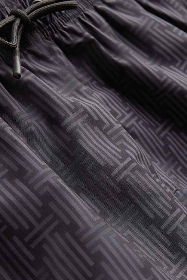 Men - Swim shorts - patterned - black