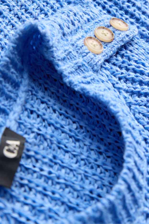 Femmes - Pull sans manches - bleu