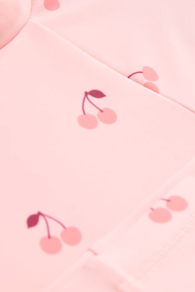 Baby: meisjes - Kers - babyzwempak - 2-delig - roze