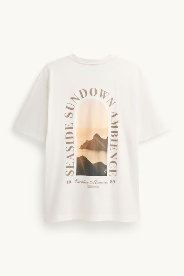 Unisex - Tricou - relaxed fit - alb