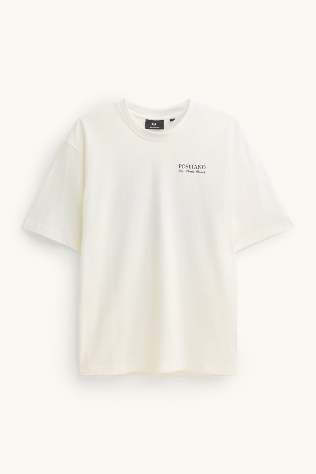 Men - T-shirt - relaxed fit - white