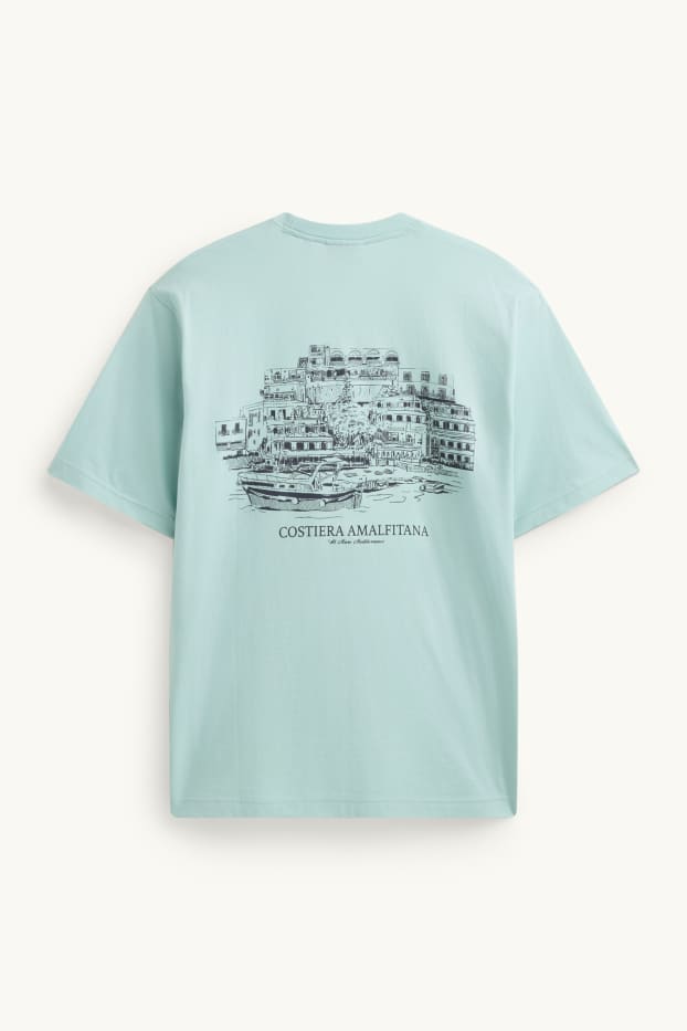 Herren - T-Shirt - Relaxed Fit - hellblau