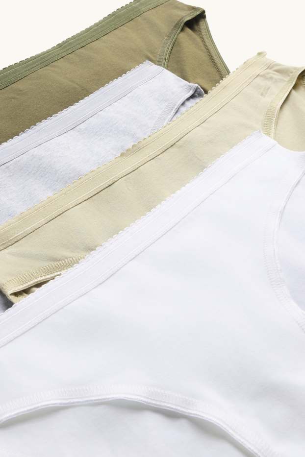 Donna - Confezione da 4 - slip - verde