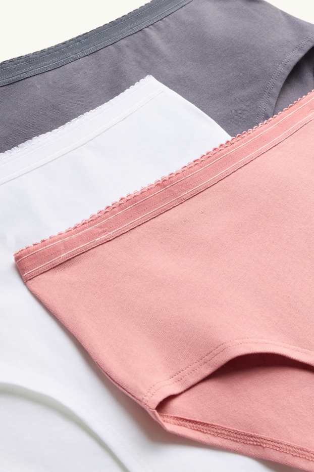 Donna - Confezione da 3 - slip - fucsia