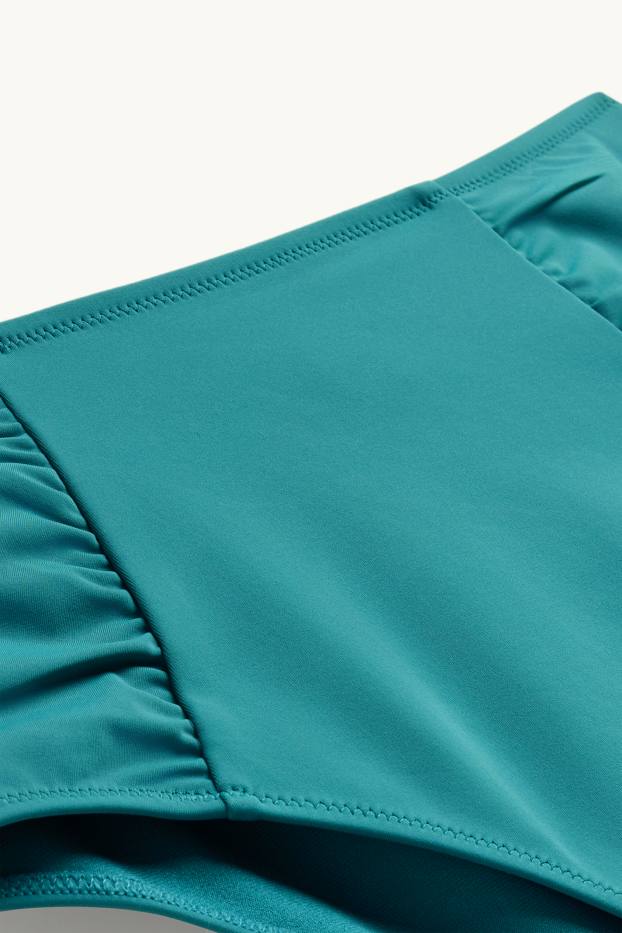 Dámské - Spodní díl bikin - high waist - LYCRA® XTRA LIFE™ - zelená
