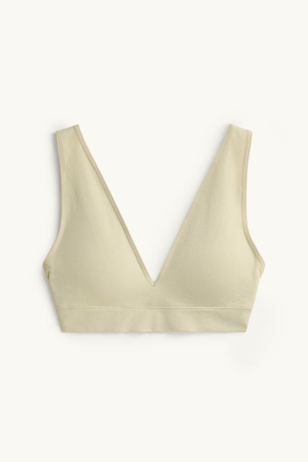 Damen - Bustier - wattiert  - hellgrün