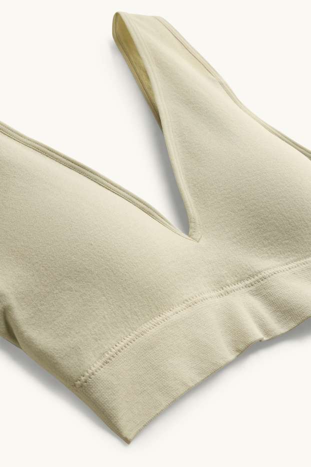 Damen - Bustier - wattiert  - hellgrün