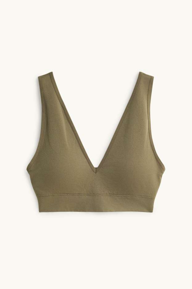 Dona - Bustier - enconxat - verd fosc