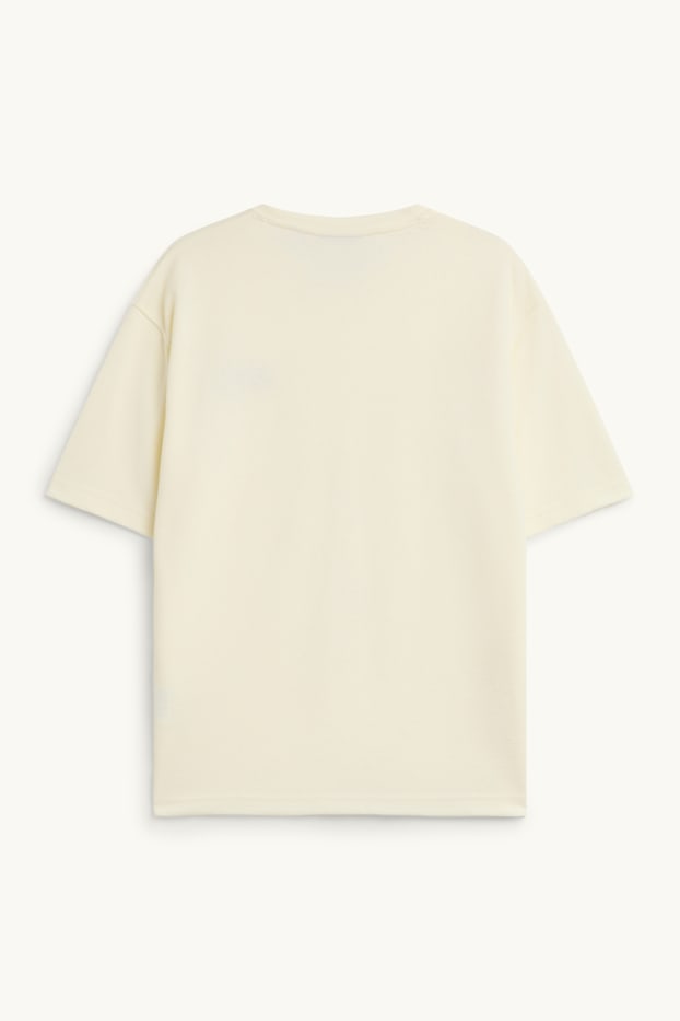 Herren - T-Shirt - Relaxed Fit - cremeweiss