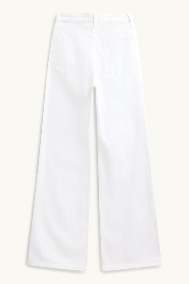 Dona - Wide Leg Jeans - high waist - blanc