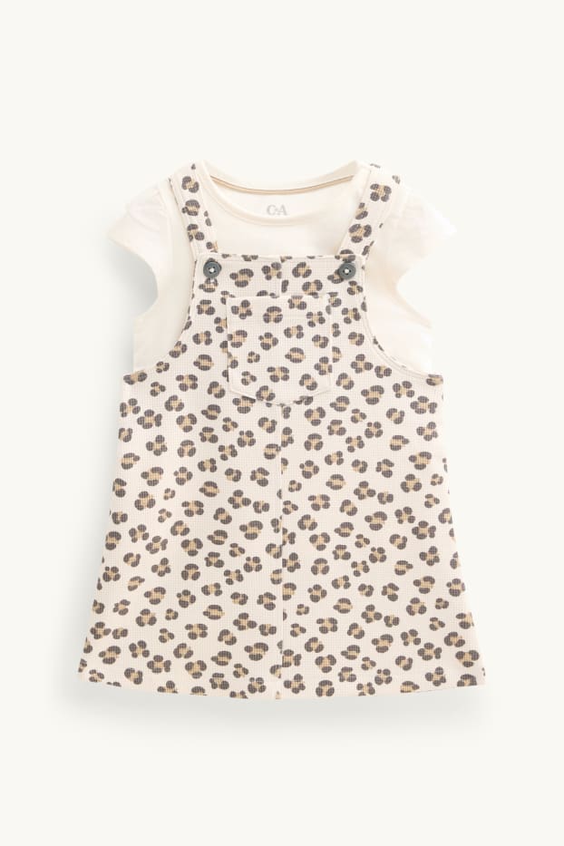 Nadó nena - Lleopard - conjunt per a nadó - 2 peces - crema