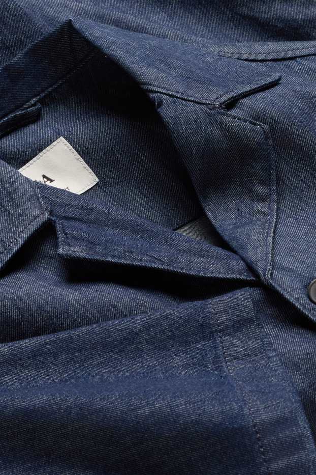 Herren - Jeanshemd - Relaxed Fit - dunkelblau