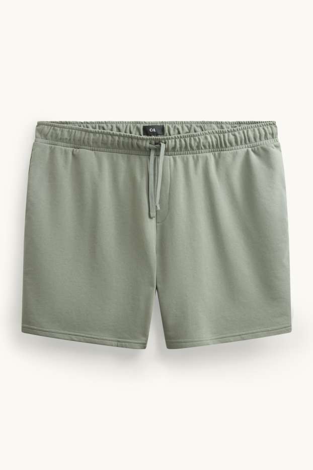 Pánské - Teplákové šortky - šedá