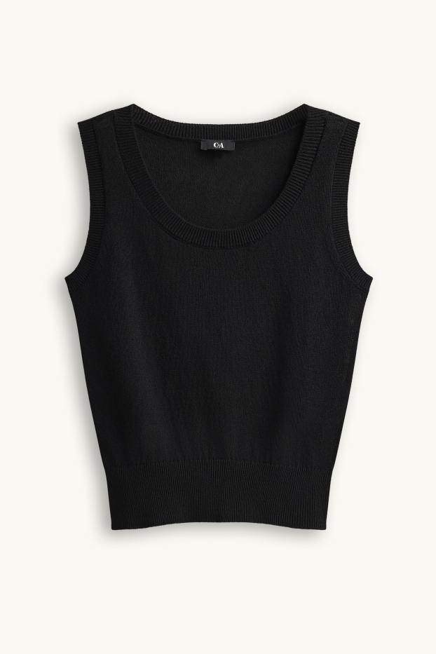 Femmes - Pull sans manches - noir