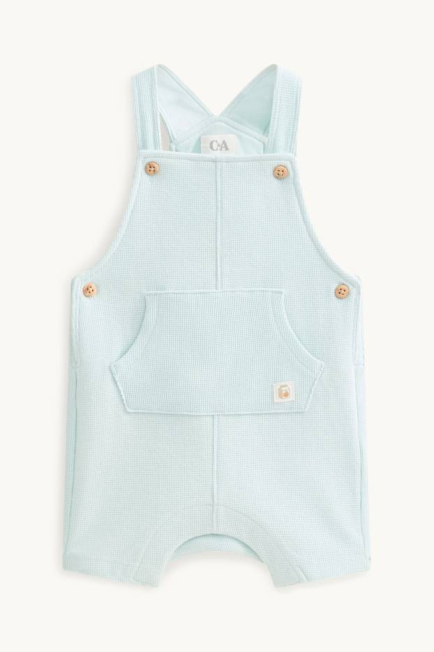 Unisex - Pantalón para recién nacido - con textura - azul