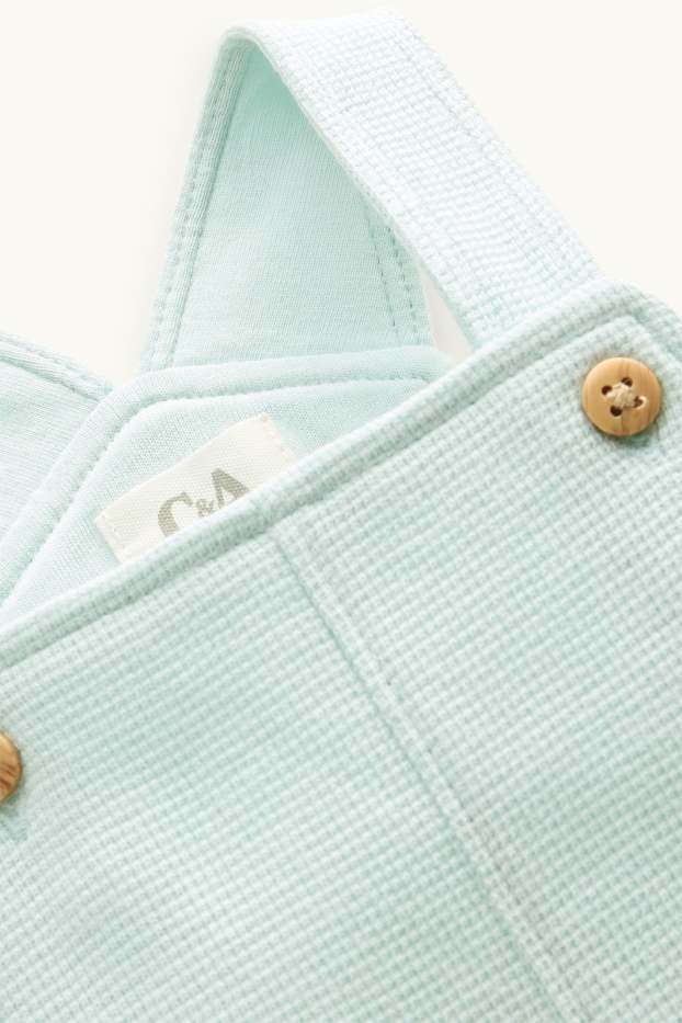 Unisex - Pantalón para recién nacido - con textura - azul