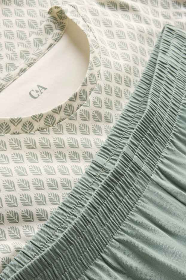 Hommes - Pyjashort - vert