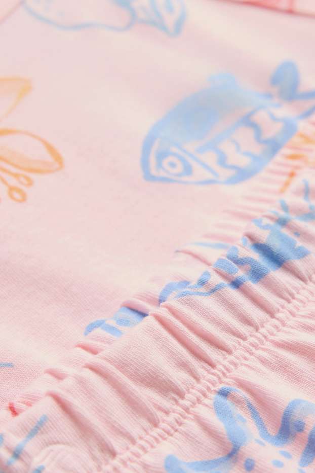 Niñas - Mar - pijama corto - 2 prendas - rosa