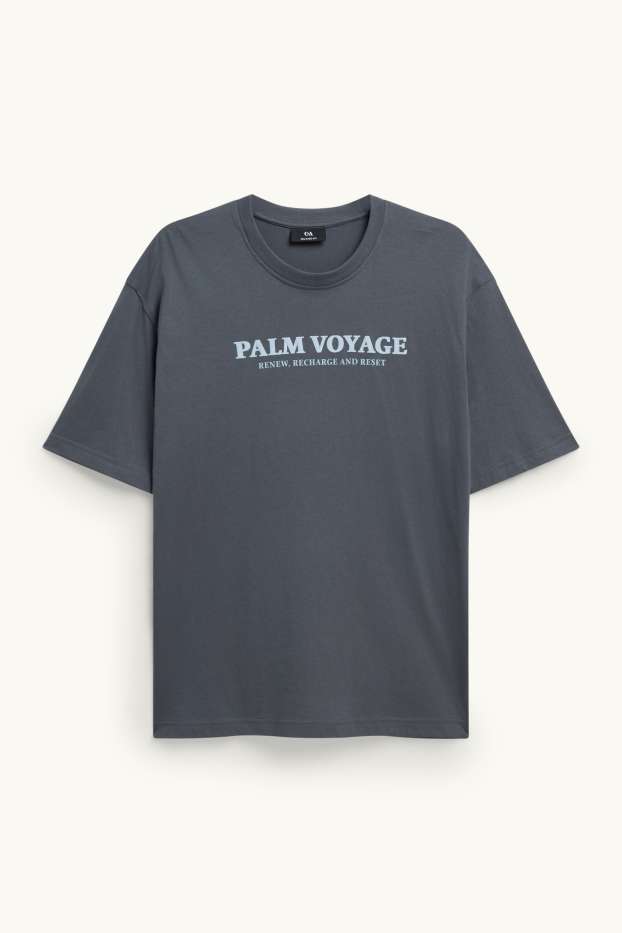 Herren - T-Shirt - Regular Fit - dunkelgrau