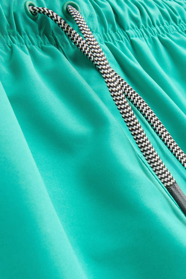 Children Boys - Surfboard - swim shorts - green