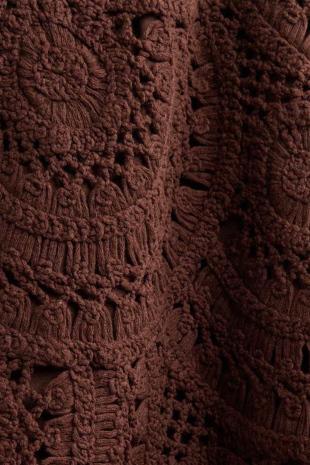 Dona - Faldilla - estampada - marró fosc