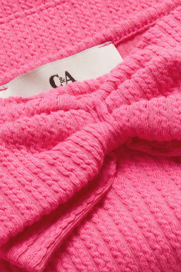 Children Girls - Top - textured - pink