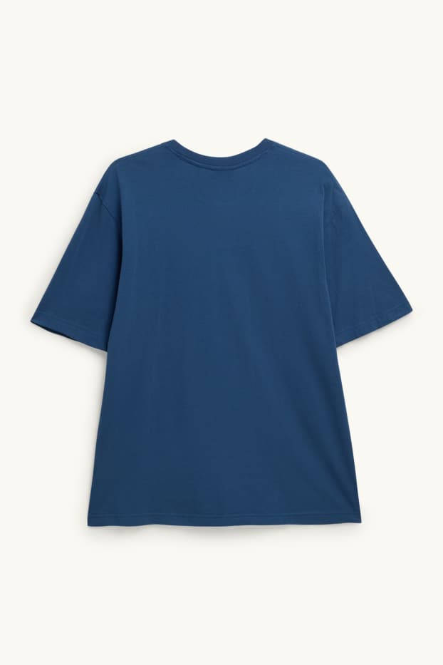 Herren - T-Shirt - Relaxed Fit - dunkelblau