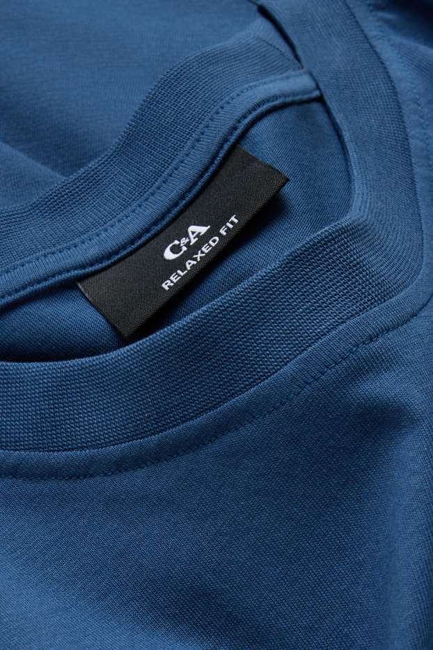 Herren - T-Shirt - Relaxed Fit - dunkelblau