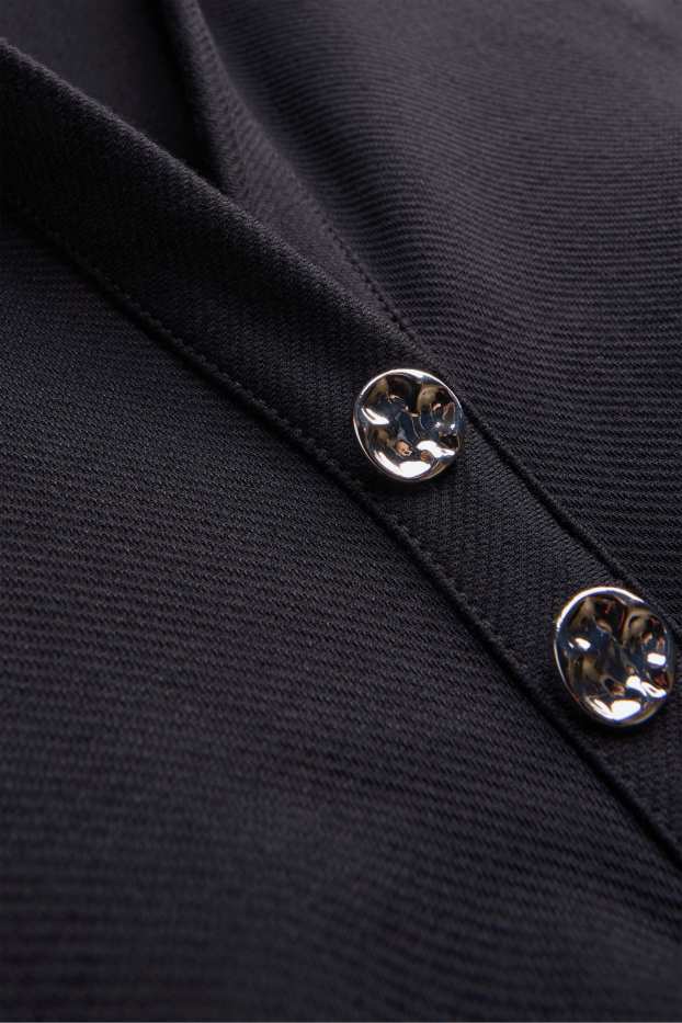 Damen - Bodycon-Kleid - strukturiert - schwarz