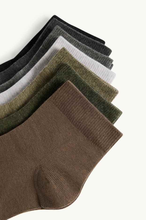 Hommes - Lot de 7 paires - socquettes - vert