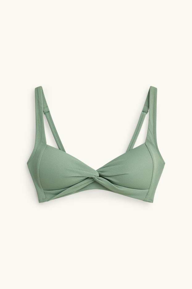 Dames - Bikinitop - bandeau - voorgevormd - LYCRA® XTRA LIFE™ - groen