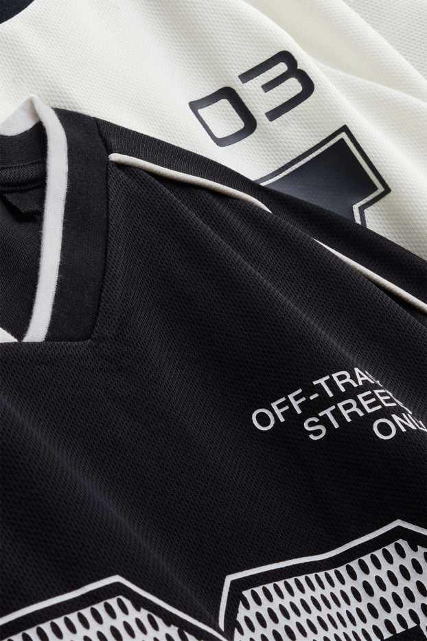 Children Boys - Multipack of 2 - short sleeve T-shirt - white / black