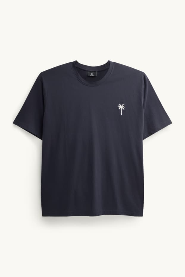 Herren - T-Shirt - Relaxed Fit - dunkelblau