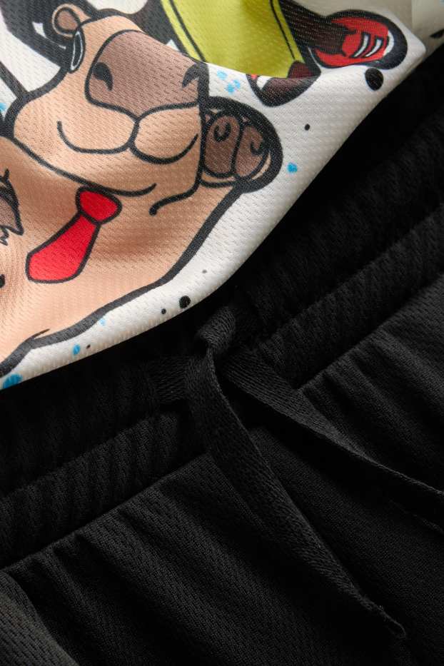 Enfants garçons - Stumble Guys - pyjashort - 2 pièces - noir / blanc