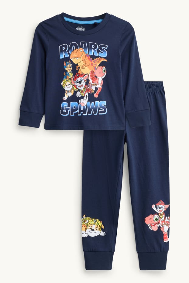Kinderen: jongens - PAW Patrol - Chase, Rubble, Marshall - pyjama - 2-delig - donkerblauw