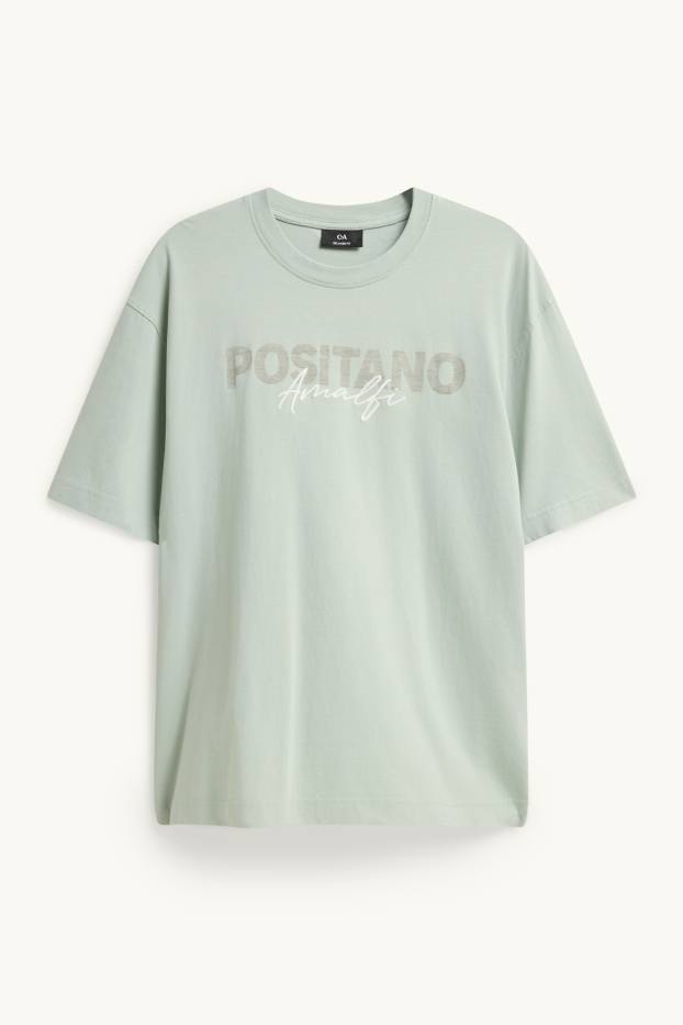 Hommes - T-shirt - relaxed fit - vert clair