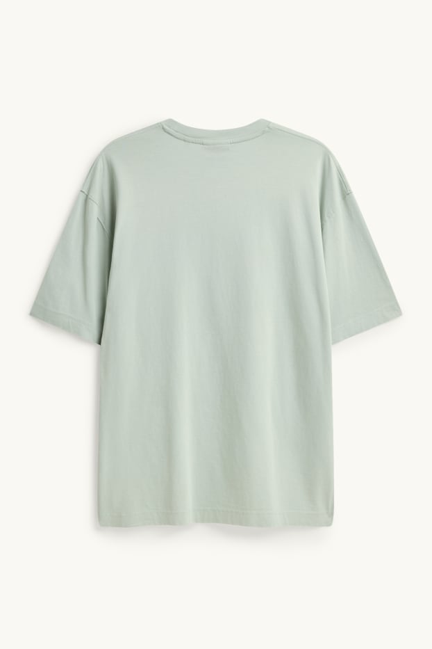 Hommes - T-shirt - relaxed fit - vert clair